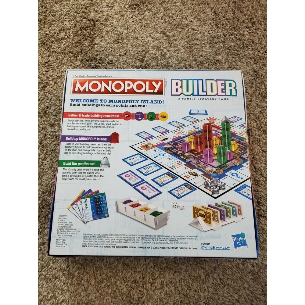 Monopoly Builder Board Game Strategy Game - Brand New Factory Sealed